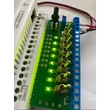 Rievtech I/O teszter sorkapocs kivezetéssel, ledekkel