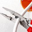 Knipex Szigetelt szerelofogó, krimpelo funkció, kétk.nyél 200 mm, csupaszítás 0,75-2,5 mm2, kábelvágás 15 mm 0,5-2,5 mm2 érvéghüvelyhez Knipex Szigetelt szerelofogó, krimpelo funkció, kétk.nyél 200 mm, csupaszítás 0,75-2,5 mm2, kábelvágás 15 mm 0,5-2,5 mm2 érvéghüvelyhez