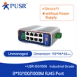 USR-ISG1008  Ipari 8 portos gigabit Ethernet switch