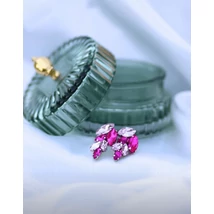 Kamélia — Rózsaszín-Pink Fülbevaló