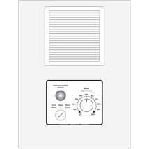 Frekvenciaváltó fém kapcsoló szekrénybe építve IP66, 400 x 300 x 200 mm ( 230V/2,2kW-ig, 400 V/4kW-ig), előlapra szerelt kapcsolókkal, visszajelző lámpákkal és potenciométerrel