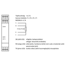 Modbus RS485 hőmérséklet érzékelő modul PT100 