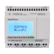 Rievtech PR-18DC-DAI-R-N Ethernet PLC webszerverrel és beépített MQTT-vel (relés kimenet)