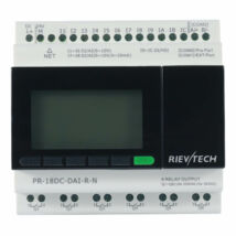Rievtech PR-18DC-DAI-R-N Ethernet PLC webszerverrel és beépített MQTT-vel (relés kimenet)