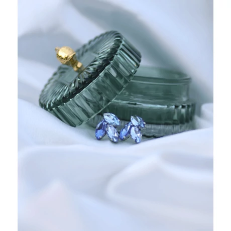 Peónia — Türkiz Fülbevaló