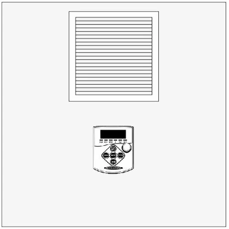 Frekvenciaváltó fém kapcsoló szekrénybe építve IP66,  400 x 400 x 250 mm ( 230V/4kW-ig, 400 V/7,5kW-ig), előlapra szerelt kijelzővel, kapcsolók nélkül