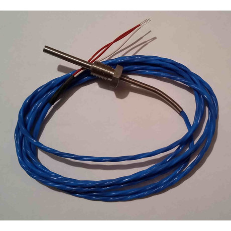 Hőmérséklet érzékelő, típus PT100 -50 - 200 °C, vezetékhossz: 2 m