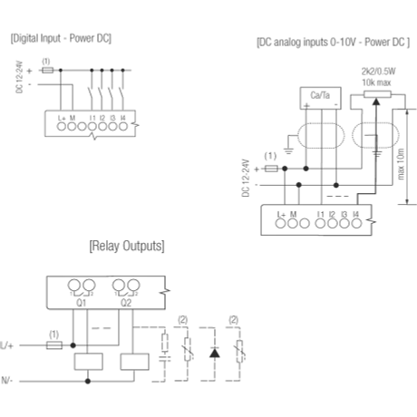 Rievtech PR-E-16DC-DA-R Relés bővítő modul
