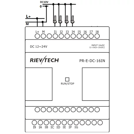 Rievtech PR-E-DC-16IN Bemeneti bővítő modul