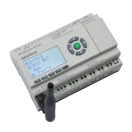 Rievtech PR-26DC-DAI-RT-WIFI WIFI PLC webszerverrel és beépített MQTT-vel