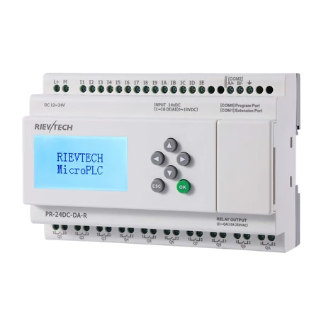 Rievtech PR-24DC-DA-R PLC (relés kimenet)