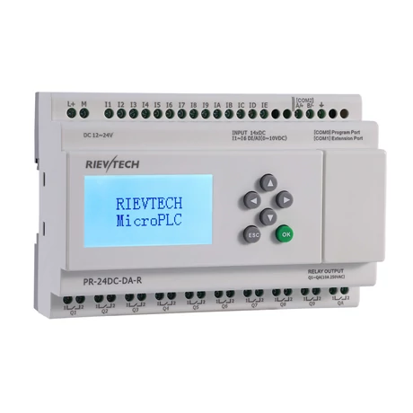 Rievtech PR-24DC-DA-R PLC (relés kimenet)