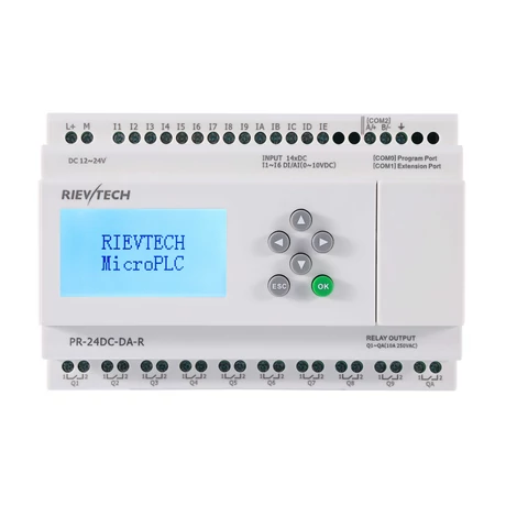 Rievtech PR-24DC-DA-R PLC (relés kimenet)