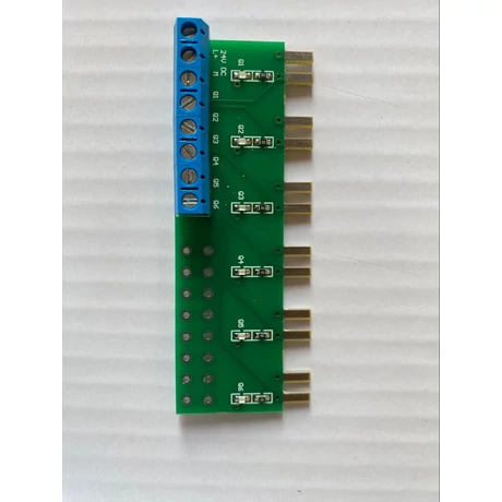 Rievtech I/O teszter sorkapocs kivezetéssel, ledekkel