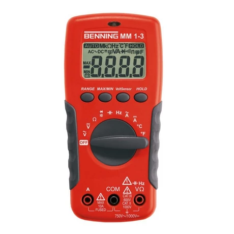 Benning CM 1-4 Nyitott végű lakatfogó, digitális és LED kijelzővel