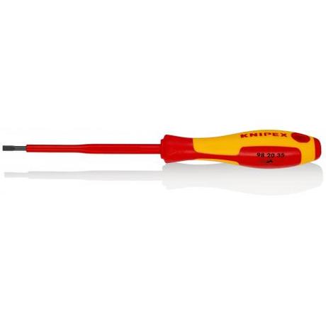 Knipex Szigetelt csavarhúzó, lapos, 1000V 100x 3,5x 0,6