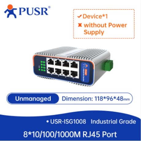 USR-ISG1008  Ipari 8 portos gigabit Ethernet switch